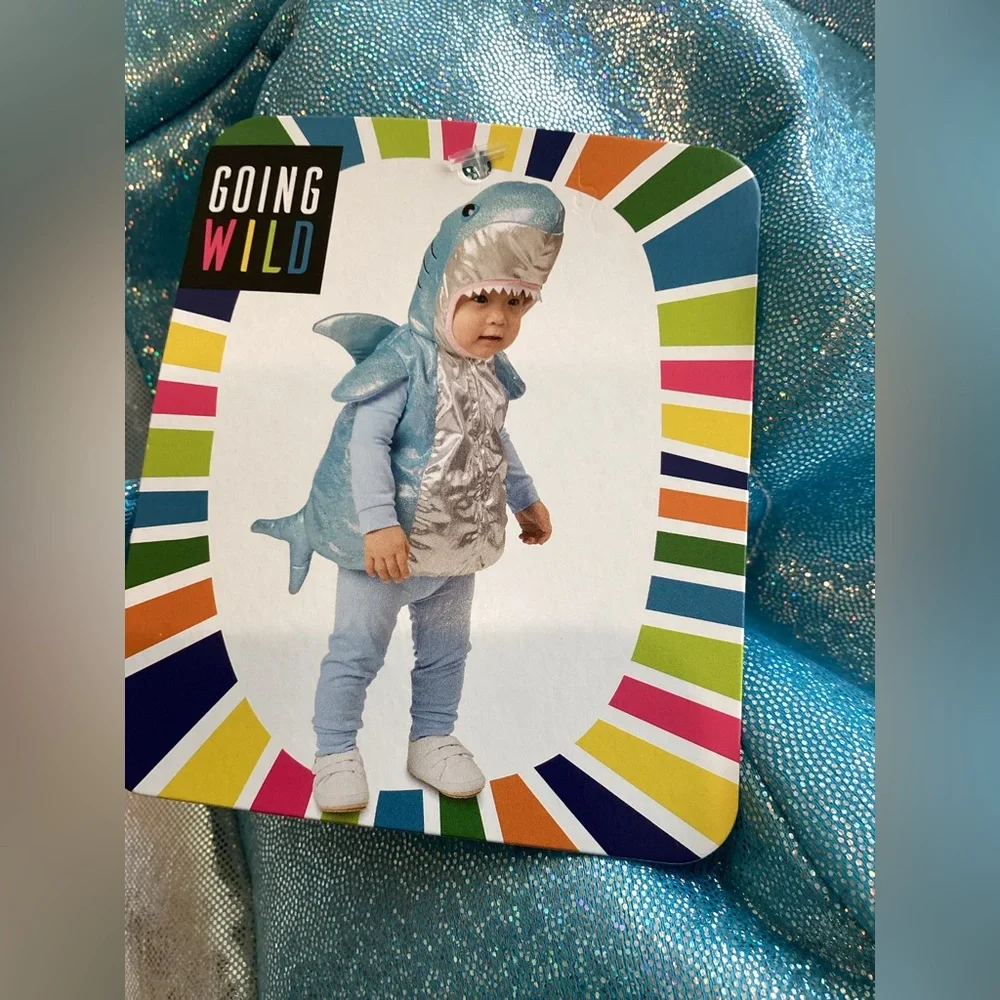 🦈 Infant Halloween Costume Shark Going Wild NEW 6-9 Months